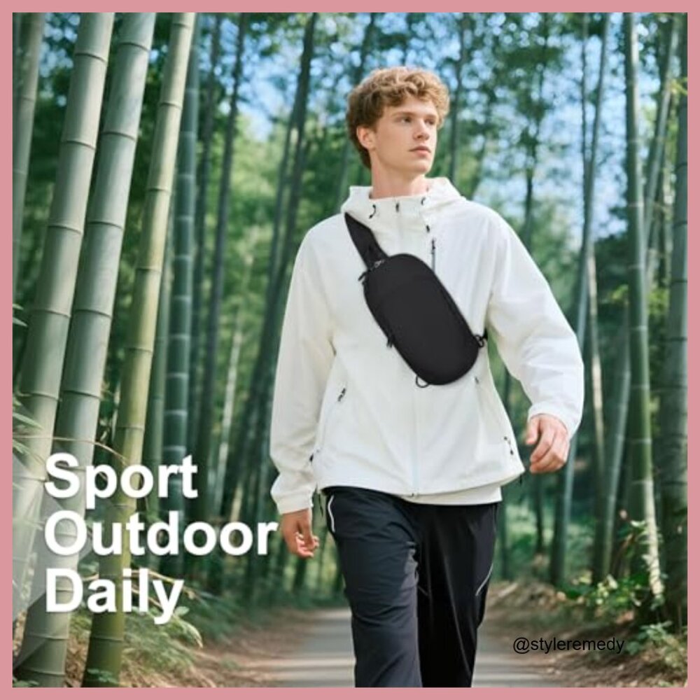 Polyester Rfid Blocking Sling Bag Convertible Cro… - image 3